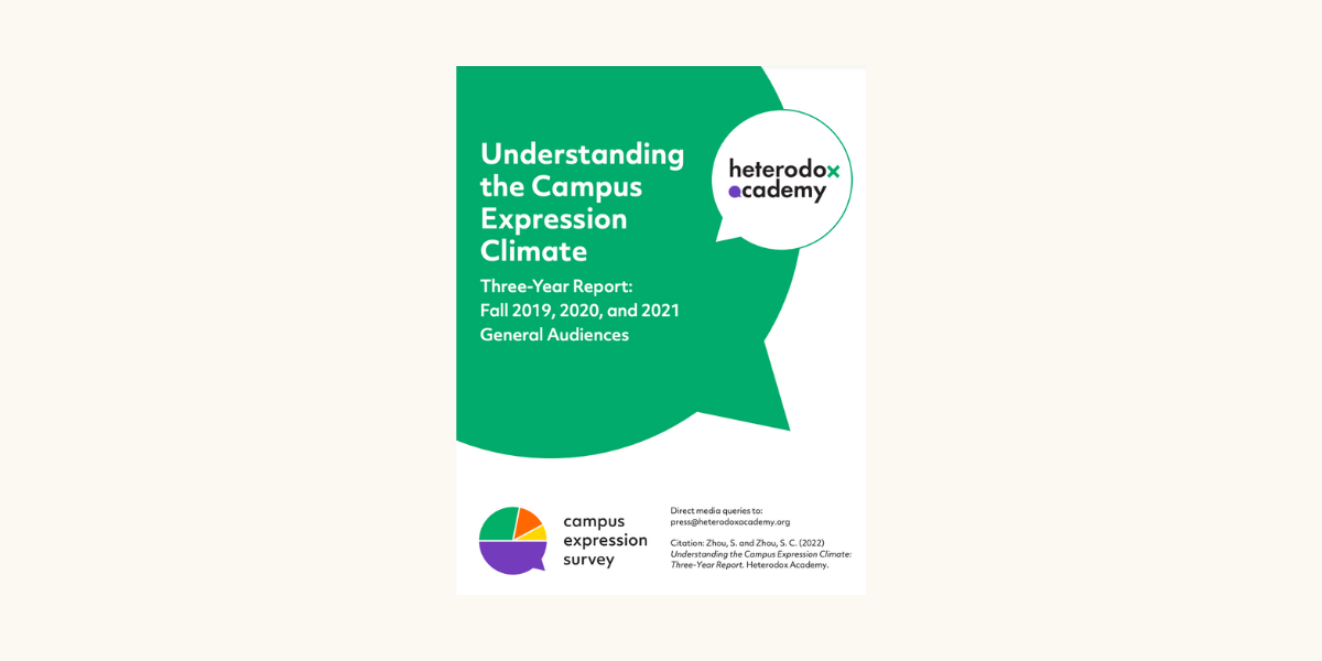 2021 3 Year Campus Expression Survey Report Heterodox Academy