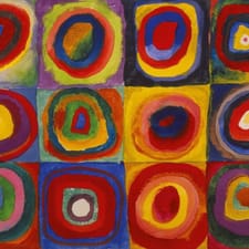 8 0007 Wassily Kandinsky Color Study Squares with Concentric Circles