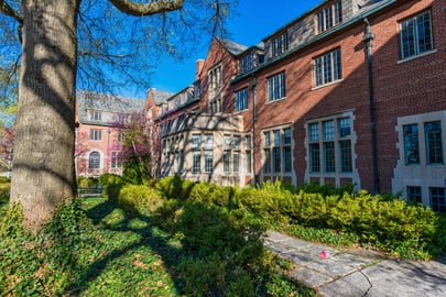 Michigan State University Yakeley Hall Courtyard